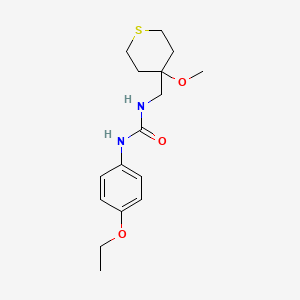molecular formula C16H24N2O3S B2681993 1-(4-ethoxyphenyl)-3-((4-methoxytetrahydro-2H-thiopyran-4-yl)methyl)urea CAS No. 2034236-42-3