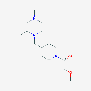 1-(4-((2,4-Dimethylpiperazin-1-yl)methyl)piperidin-1-yl)-2-methoxyethanone