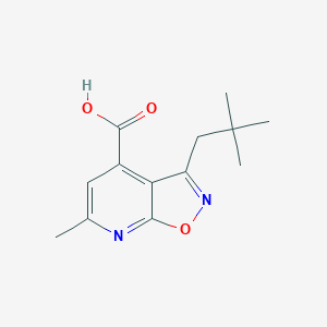 3-(2,2-Dimethylpropyl)-6-methylpyrido[3,2-d][1,2]oxazole-4-carboxylic acid