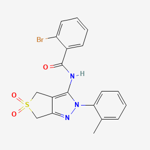 2-bromo-N-(5,5-dioxido-2-(o-tolyl)-4,6-dihydro-2H-thieno[3,4-c]pyrazol-3-yl)benzamide