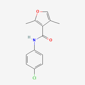molecular formula C13H12ClNO2 B2682007 N-(4-chlorophenyl)-2,4-dimethylfuran-3-carboxamide CAS No. 54110-77-9
