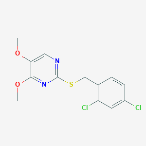 2-[(2,4-Dichlorobenzyl)sulfanyl]-4,5-dimethoxypyrimidine