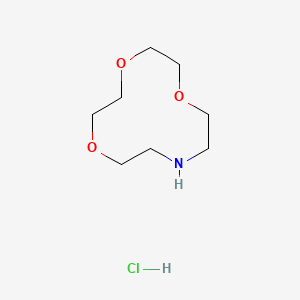 molecular formula C8H18ClNO3 B2682012 Aza-12-crown-4 hydrochloride CAS No. 1216602-42-4