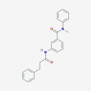 molecular formula C23H22N2O2 B268202 N-methyl-N-phenyl-3-[(3-phenylpropanoyl)amino]benzamide 