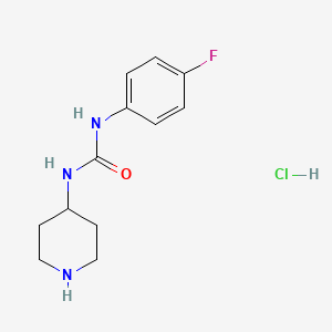 1-(4-Fluorophenyl)-3-(piperidin-4-yl)urea hydrochloride