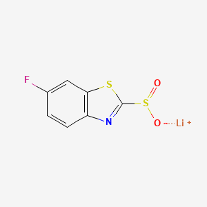Lithium;6-fluoro-1,3-benzothiazole-2-sulfinate