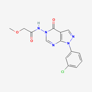 N-(1-(3-chlorophenyl)-4-oxo-1H-pyrazolo[3,4-d]pyrimidin-5(4H)-yl)-2-methoxyacetamide