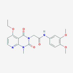 N-(3,4-dimethoxyphenyl)-2-(5-ethoxy-1-methyl-2,4-dioxo-1,2-dihydropyrido[2,3-d]pyrimidin-3(4H)-yl)acetamide