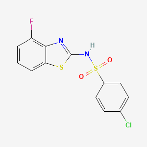 4-chloro-N-(4-fluorobenzo[d]thiazol-2-yl)benzenesulfonamide