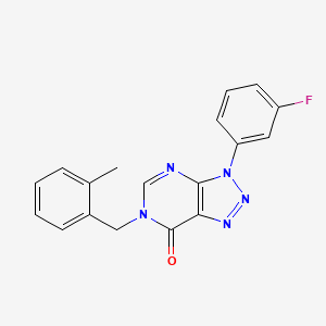 3-(3-Fluorophenyl)-6-[(2-methylphenyl)methyl]triazolo[4,5-d]pyrimidin-7-one