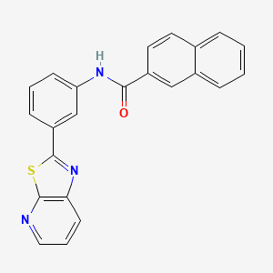 N-(3-(thiazolo[5,4-b]pyridin-2-yl)phenyl)-2-naphthamide