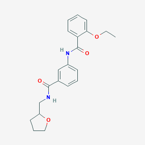 molecular formula C21H24N2O4 B268211 2-ethoxy-N-(3-{[(tetrahydro-2-furanylmethyl)amino]carbonyl}phenyl)benzamide 