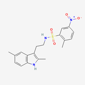 N-[2-(2,5-dimethyl-1H-indol-3-yl)ethyl]-2-methyl-5-nitrobenzenesulfonamide