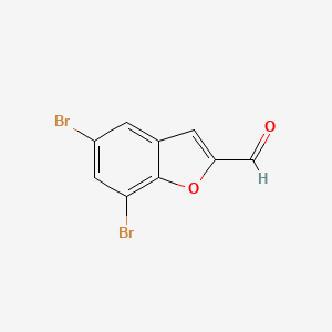 5,7-Dibromo-1-benzofuran-2-carbaldehyde
