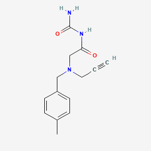 (2-{[(4-Methylphenyl)methyl](prop-2-yn-1-yl)amino}acetyl)urea