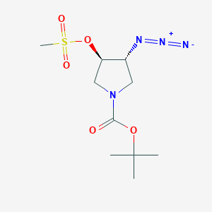 Tert-butyl (3R,4R)-3-azido-4-methylsulfonyloxypyrrolidine-1-carboxylate