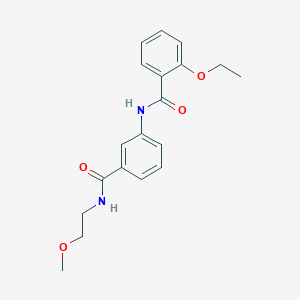 molecular formula C19H22N2O4 B268213 2-ethoxy-N-(3-{[(2-methoxyethyl)amino]carbonyl}phenyl)benzamide 