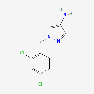 molecular formula C10H9Cl2N3 B2682133 1-(2,4-dichlorobenzyl)-1H-pyrazol-4-amine CAS No. 1820703-28-3; 514801-17-3