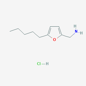 molecular formula C10H18ClNO B2682140 (5-Pentylfuran-2-yl)methanamine;hydrochloride CAS No. 2470435-26-6
