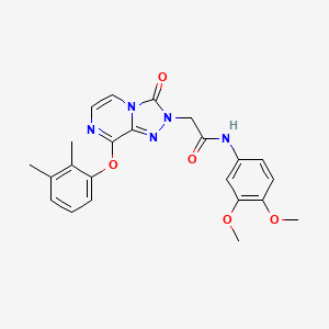 molecular formula C23H23N5O5 B2682144 N-(3,4-dimethoxyphenyl)-2-(8-(2,3-dimethylphenoxy)-3-oxo-[1,2,4]triazolo[4,3-a]pyrazin-2(3H)-yl)acetamide CAS No. 1251601-41-8