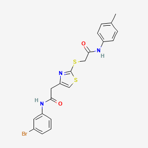 N-(3-bromophenyl)-2-(2-((2-oxo-2-(p-tolylamino)ethyl)thio)thiazol-4-yl)acetamide
