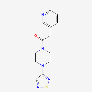 molecular formula C13H15N5OS B2682165 2-(吡啶-3-基)-1-[4-(1,2,5-噻二唑-3-基)哌嗪-1-基]乙酮 CAS No. 2097883-92-4