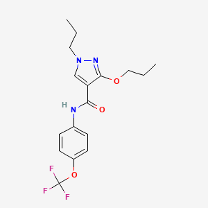 3-propoxy-1-propyl-N-(4-(trifluoromethoxy)phenyl)-1H-pyrazole-4-carboxamide