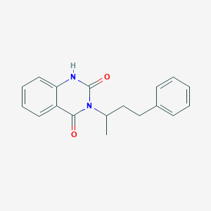 molecular formula C18H18N2O2 B2682182 3-(1-methyl-3-phenylpropyl)-2,4(1H,3H)-quinazolinedione CAS No. 1282073-40-8
