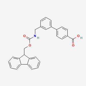 molecular formula C29H23NO4 B2682184 4-{3-[({[(9H-芴-9-基)甲氧基]羰基}氨基)甲基]苯基}苯甲酸 CAS No. 173911-23-4