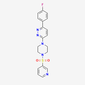 3-(4-Fluorophenyl)-6-(4-(pyridin-3-ylsulfonyl)piperazin-1-yl)pyridazine