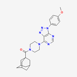 1-(adamantane-1-carbonyl)-4-[3-(4-methoxyphenyl)-3H-[1,2,3]triazolo[4,5-d]pyrimidin-7-yl]piperazine