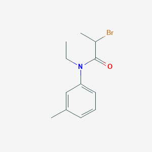 2-bromo-N-ethyl-N-(3-methylphenyl)propanamide
