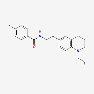 4-methyl-N-(2-(1-propyl-1,2,3,4-tetrahydroquinolin-6-yl)ethyl)benzamide