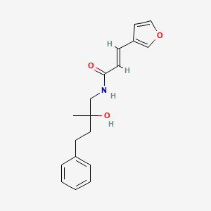 (E)-3-(furan-3-yl)-N-(2-hydroxy-2-methyl-4-phenylbutyl)acrylamide