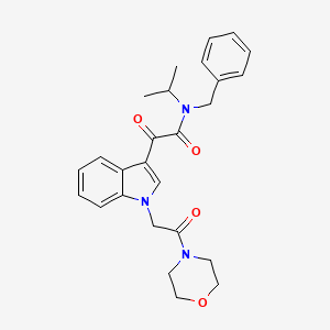 N-benzyl-N-isopropyl-2-(1-(2-morpholino-2-oxoethyl)-1H-indol-3-yl)-2-oxoacetamide