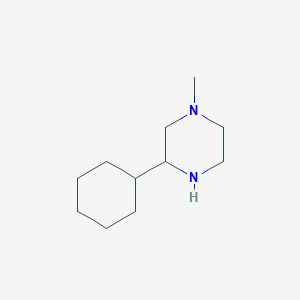 molecular formula C11H22N2 B2682259 3-Cyclohexyl-1-methylpiperazine CAS No. 1184916-33-3