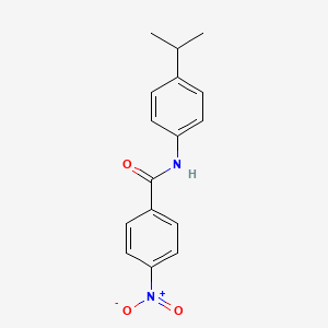 molecular formula C16H16N2O3 B2682261 4-硝基-N-[4-(异丙基)苯基]苯甲酰胺 CAS No. 303990-28-5