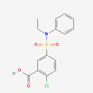 2-Chloro-5-[ethyl(phenyl)sulfamoyl]benzoic acid
