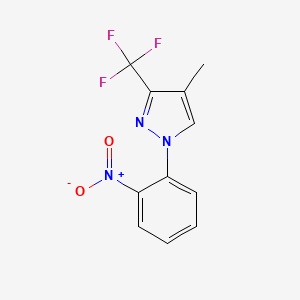 4-Methyl-1-(2-nitrophenyl)-3-(trifluoromethyl)-1H-pyrazole