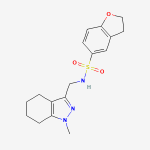 N-((1-methyl-4,5,6,7-tetrahydro-1H-indazol-3-yl)methyl)-2,3-dihydrobenzofuran-5-sulfonamide