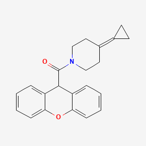 molecular formula C22H21NO2 B2682286 (4-cyclopropylidenepiperidin-1-yl)(9H-xanthen-9-yl)methanone CAS No. 2097924-38-2
