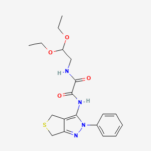 N-(2,2-diethoxyethyl)-N'-(2-phenyl-4,6-dihydrothieno[3,4-c]pyrazol-3-yl)oxamide