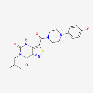 3-(4-(4-fluorophenyl)piperazine-1-carbonyl)-6-isobutylisothiazolo[4,3-d]pyrimidine-5,7(4H,6H)-dione