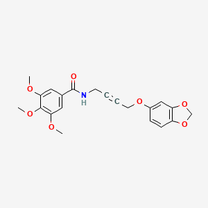 N-(4-(benzo[d][1,3]dioxol-5-yloxy)but-2-yn-1-yl)-3,4,5-trimethoxybenzamide