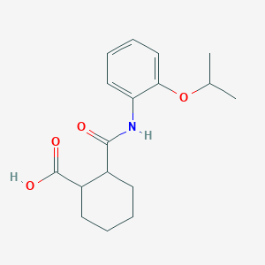 molecular formula C17H23NO4 B268232 2-[(2-Isopropoxyanilino)carbonyl]cyclohexanecarboxylic acid 