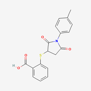2-(2,5-Dioxo-1-p-tolyl-pyrrolidin-3-ylsulfanyl)-benzoic acid