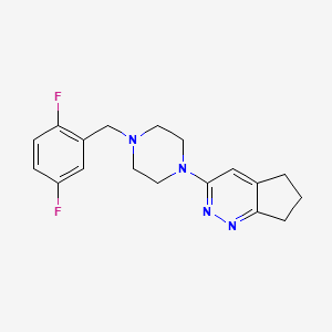 3-(4-(2,5-difluorobenzyl)piperazin-1-yl)-6,7-dihydro-5H-cyclopenta[c]pyridazine