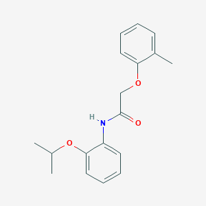 molecular formula C18H21NO3 B268233 N-(2-isopropoxyphenyl)-2-(2-methylphenoxy)acetamide 