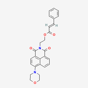 molecular formula C27H24N2O5 B2682341 2-(6-morpholino-1,3-dioxo-1H-benzo[de]isoquinolin-2(3H)-yl)ethyl cinnamate CAS No. 326018-06-8
