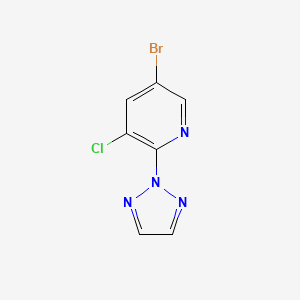 molecular formula C7H4BrClN4 B2682365 5-bromo-3-chloro-2-(2H-1,2,3-triazol-2-yl)pyridine CAS No. 1335057-78-7